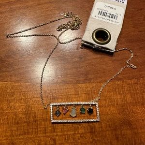 Anthropologie Dazzling Frame Necklace